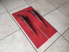 2 Wandkerzenhalter Vintage Rot Fackeln