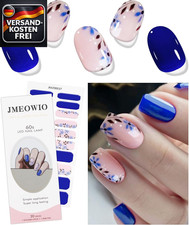 Blaue rosa Blume Nagelfolie