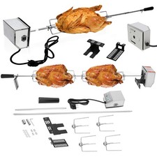 Drehspieß Set 107cm Edelstahl