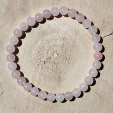 Rosenquarz Perlen Armband |