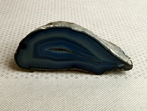 Achat geode hälfte blau - achat, grau