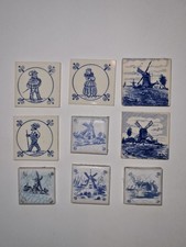 Konvolut 9 kleine Kacheln