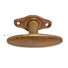 Bauhaus Fensterolive Fenstergriff oval alt  Rosette 51/81/43mm