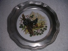 Dekorativer Zinnteller