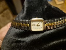 seltene Vintage Armbanduhr SEIKO 2P21-5C20 Bicolor funktioniert