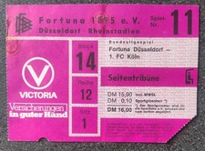 Eintrittskarte BL 79/80  FORTUNA DÜSSELDORF - 1.FC Köln  3:6