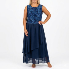 Sheego kleid eventkleid blau - sheego,