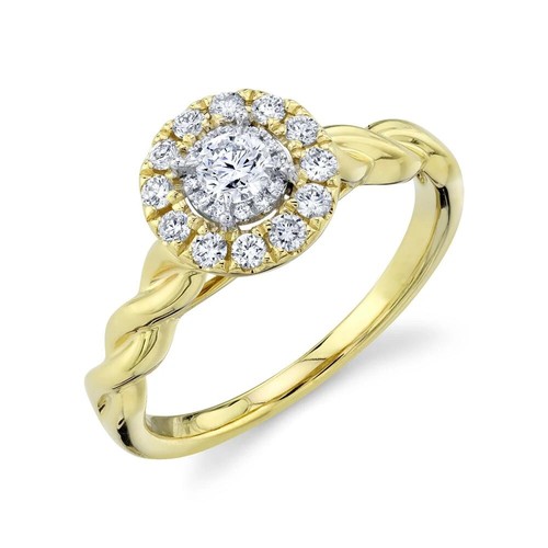 14k gelbgold geflochtene twist - 14k,