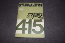 Betriebsanleitung Bedienungsanleitung Fiat Diesel-Schlepper 415 III/1965