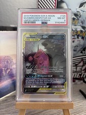 2019 POKEMON SUN & MOON UNIFIED MINDS #126 M.ZOBIRIS/DESPOTAR GX GERMAN PSA 8