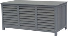 Gartenbox aus Holz "Macao" - 130 x 64 x 60 cm - Anthrazit Z132