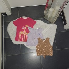 Neu sommer set 3 teile 110 116 Zara Creppbluse knotendetail Carmenbluse tanktop 