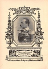 Großherzog Ernst Ludwig von Hessen - 1912 - Historischer Kunstdruck ~19x28cm