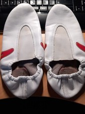 IWA Leder Gymnastikschuh Gr. 38 Kunst Turn Schuh Akrobatik Schläppchen getragen