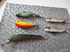 Wobbler Kunstköder Popper Rassel Jerkbait Gliederfische Top Groß Hecht Zander 