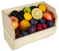 Schmales Küchenregal 40x22x29 cm in natur Gemüsekiste Obsthorde Gemüsekorb Obsts