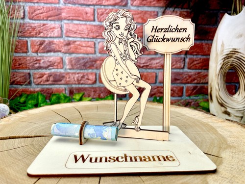 Geldgeschenk aus holz für - holz,