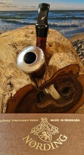 Pipe-Pfeife-Nording- Handmade-By-Eric- Nording-Silver- 9mm-Denmark