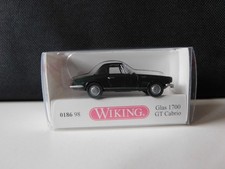 Wiking Modellautos 1:87, Glas 1700 GT Cabrio grün, 018698, OVP