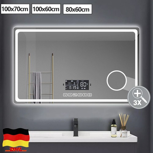 80x60cm led badspiegel mit - 80x60cm,
