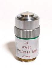 NPL Fluotar 25/ 0,55  160/ 0,17 P  RMS, Leitz Wetzlar, Mikroskop, Pol - Objektiv