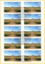 Folienbl. 56, 10 x Mi. 3231 Erstverwendungsst. Schloss Sansouci, Postpreis 8,50