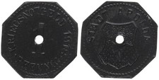 Deutschland - Stadt Apolda 1 Pfennig 1918 - Notgeld Kleingeldersatz