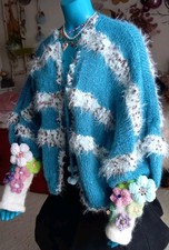 Strickjacke oversitze unikat - strickjacke,