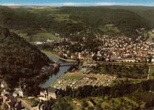 AK Nassau Lahn mit Schwimmbad und Campingplatz in Farbe - unbenutzt