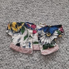 Bluse für Puppen Gr. 30cm mit Blümchen (ohne Puppe)