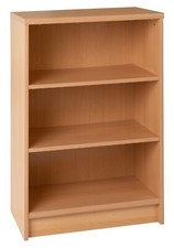 Regal Bücherregal Standregal Wohnzimmerregal Aktenregal Büroregal 3 Fächer Buche