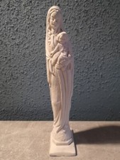 kleine Figur-Skulptur, Gips? 22  cm Madonna mit Kind Gebraucht
