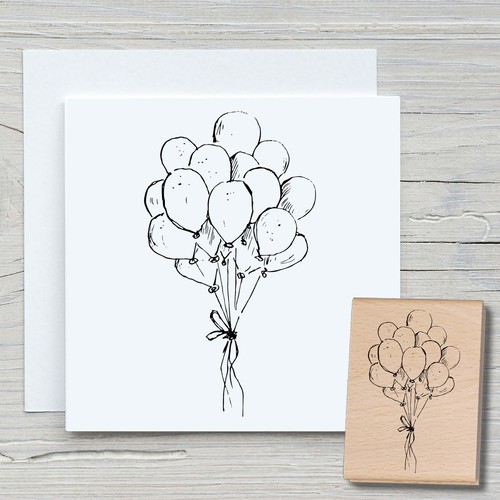 Stempel ballonbündel - stempel,