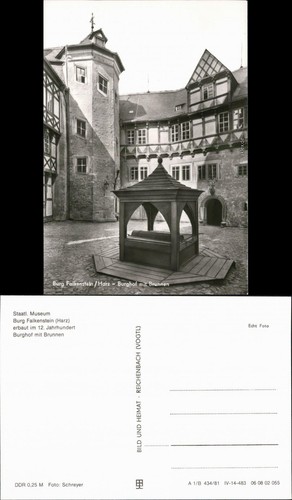 Ansichtskarte falkenstein harz - ansichtskarte, falkenstein/harz