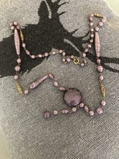 Collier, Lila, antik, Murano