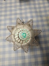 Christbaumschmuck Lauscha Tinsel Stern 8cm Reflexkugel Weihnachtsschmuck Glas