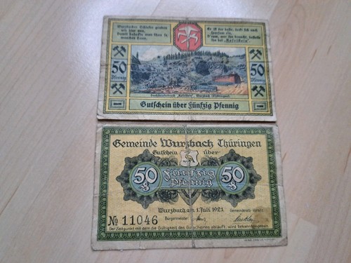 Notgeld wurzbach thüringen - wurzbach,