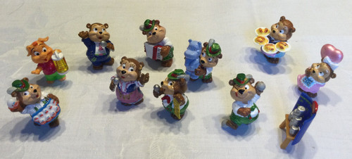 Set mit figuren aus - 10,
