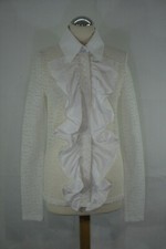 Mega CHANEL Bluse in Weiß (Mozart Spitze)  Gr.40  355/1/137 *bitte messen*