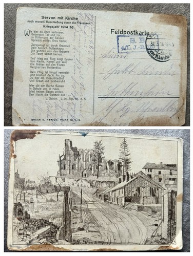 Feldpostkarte aus dem - feldpostkarte,