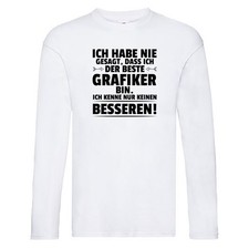 Der Beste Grafiker | Grafik Design | Grafikdesign Long Sleeve Weiß