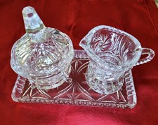 Vintage- alte Menage aus Glas