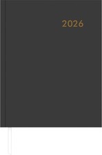 Zettler Wochenbuch anthrazit 1W/2S 2026 Buchkalender 21 × 26 cm 660104 B-Ware