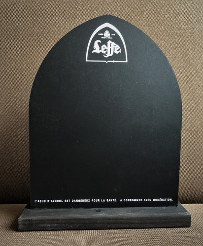 Leffe bier kreidetafel - bier, tisch