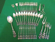 Rosenmuster Rosendekor Kaffeebesteck 12 Personen 45 Teile Echtsilber 800er 650gr