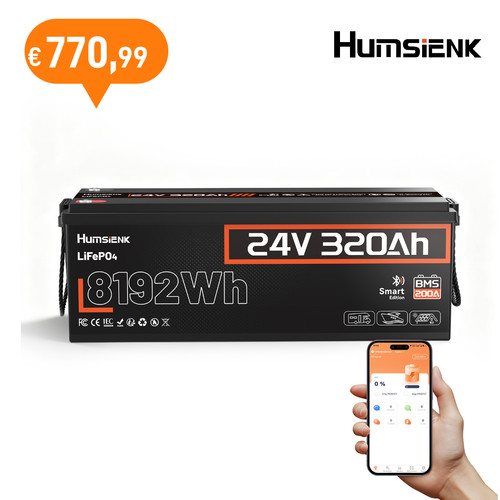 Humsienk 24v 320ah - humsienk, lifepo4