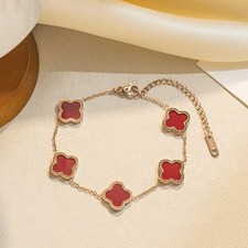 Damen Armband Kleeblatt 18k