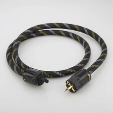 Audiophile EU HiFi Power Cord C7 IEC Female Figure 8 AC Schuko Power Cable