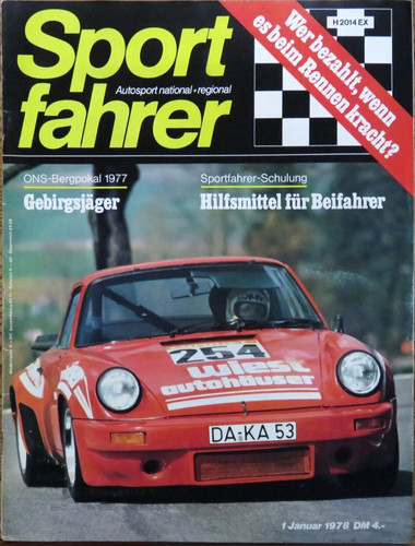 Sportfahrer test renault - 01/78, test:renault