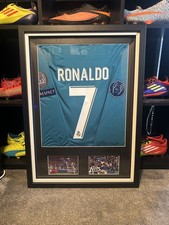 Cristiano Ronaldo Real Madrid gerahmtes Trikot 2017/18 UCL CR7
